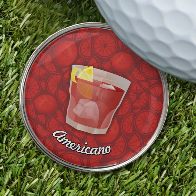 Americano Cocktail Golf Ball Marker (Creator Uploaded)
