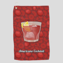 Americano Cocktail Golf Towel