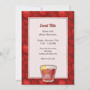Americano Cocktail Invitation
