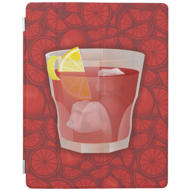 Americano cocktail iPad smart cover (Front)