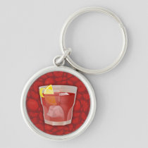 Americano cocktail keychain
