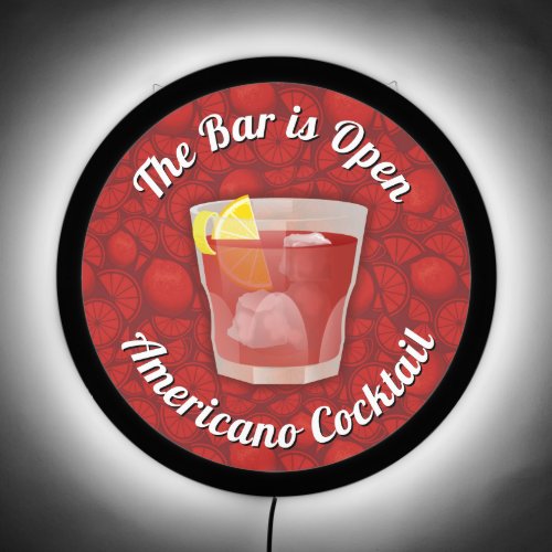 Americano Cocktail LED Sign