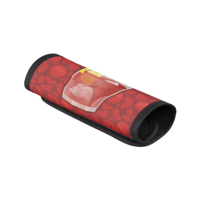 Americano cocktail luggage handle wrap (Angled)