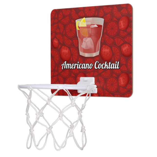 Americano cocktail mini basketball hoop (Left)
