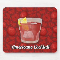Americano cocktail mouse pad