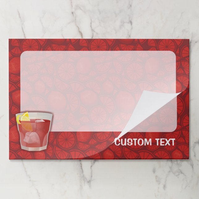 Americano Cocktail Paper Pad (Folded)