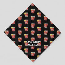 Americano Cocktail Pattern Bandana