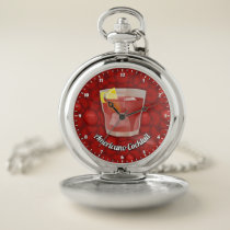 Americano Cocktail Pocket Watch