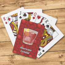 Americano cocktail poker cards