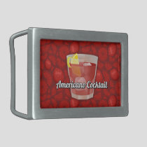 Americano cocktail rectangular belt buckle