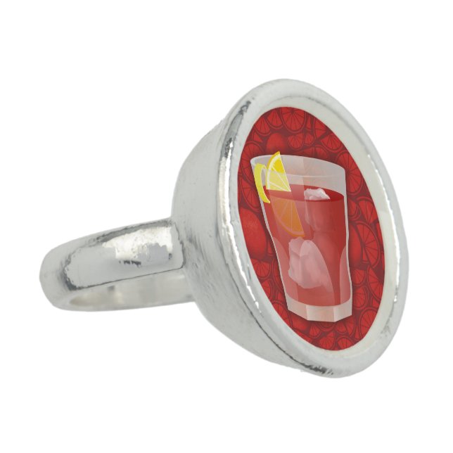 Americano cocktail ring (Side)