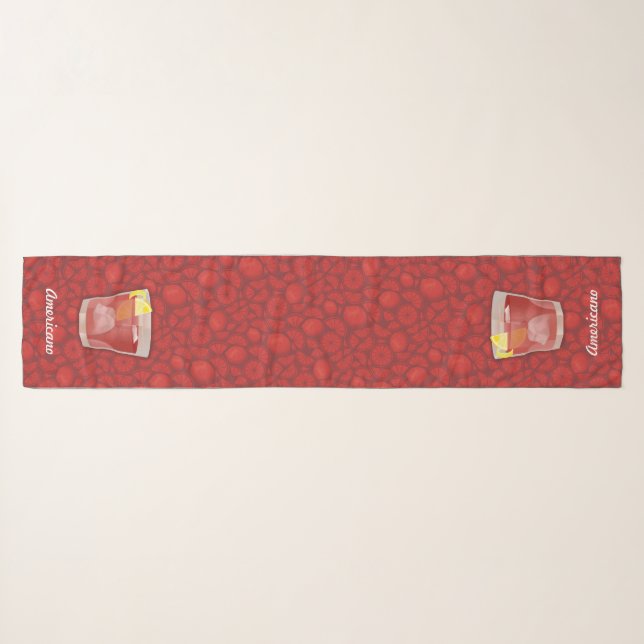 Americano Cocktail Scarf (Front (Horizontal))