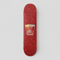 Americano cocktail skateboard deck