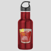 Americano cocktail stainless steel water bottle