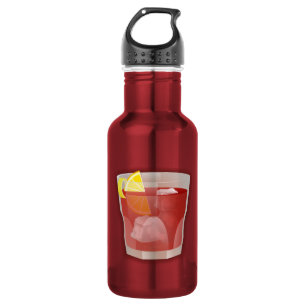 Americano cocktail stainless steel water bottle