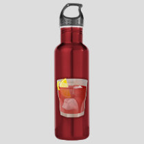 Americano cocktail stainless steel water bottle