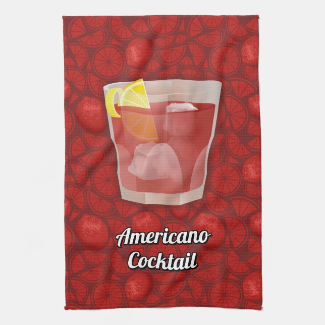Americano cocktail towel (Vertical)