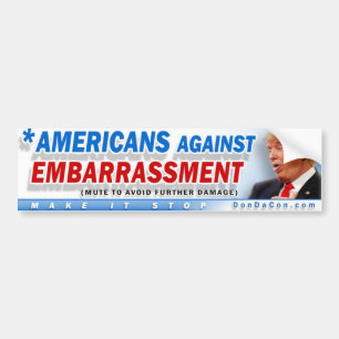 Americans Against Embarrassment Bumper Sticker