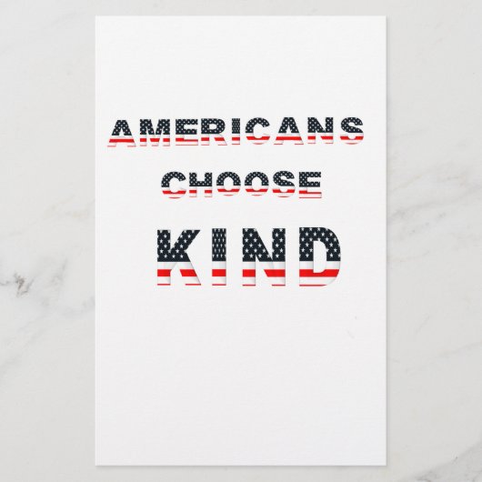 Americans choose kind (Front)