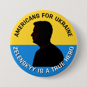 Americans for Ukraine Zelenskyy Support Button