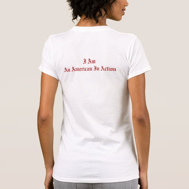 Americans In Action Freedom Women's T-Shirt (Back)