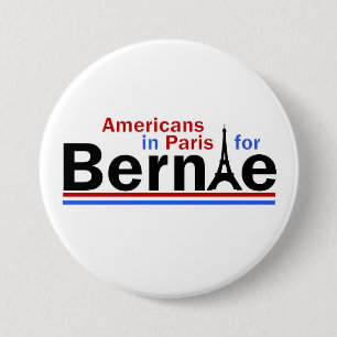 Americans in Paris for Bernie Pinback Button