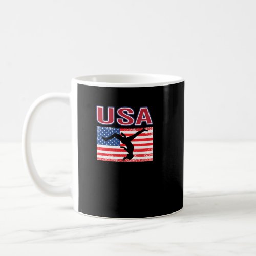 Americans Love Gymnasts Gymnastics At Summer Games Coffee Mug