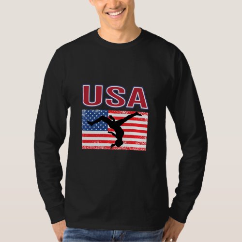 Americans Love Gymnasts Gymnastics At Summer Games T_Shirt