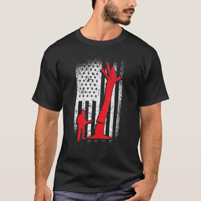 Americans Tree Cutter T-Shirt (Front)