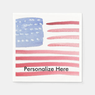 Americans USA Flag Paper Napkins