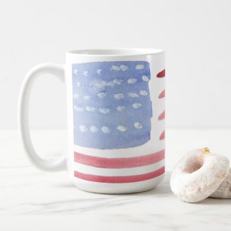 American Flag Coffee and Travel Mugs