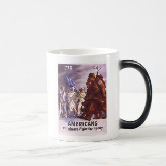 Americans will always fight for LIBERTY Color Morph Mug
