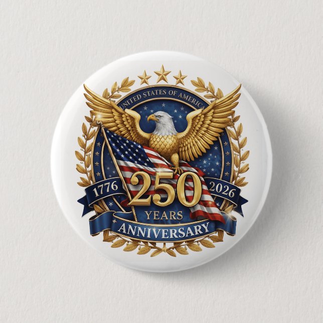 America's 250 Anniversary  Button (Front)