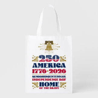 America's 250th Anniversary 1776 - 2026 Grocery Bag