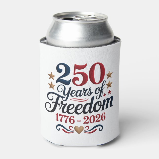 America's 250th Anniversary Americana Can Cooler (Can Front)