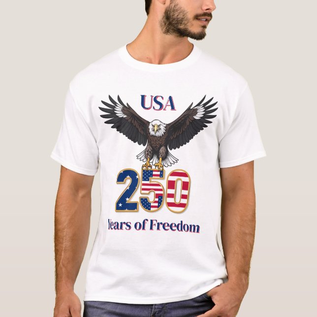 America's 250th Anniversary Bald Eagle T-Shirt (Front)