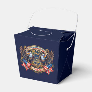 America's 250th anniversary eagles favor boxes