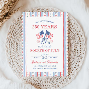 America's 250th Anniversary Family BBQ Invitation