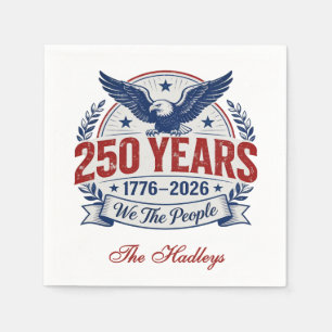 America's 250th Anniversary Name Napkins
