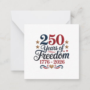 America's 250th Anniversary Note Card