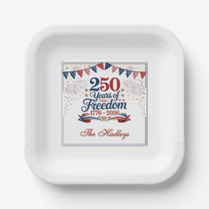 America's 250th Anniversary Paper Plates