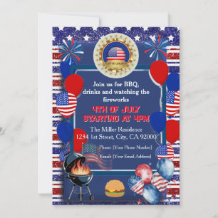 America's 250th Anniversary Party Invitation