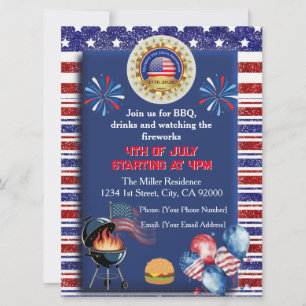 America's 250th Anniversary Party Invitation