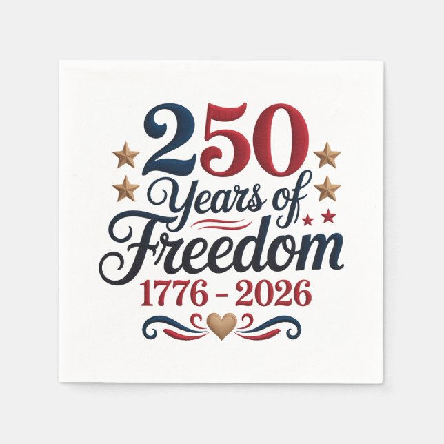 America's 250th Anniversary Party Napkins (Front)