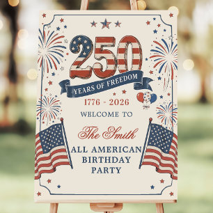 America's 250th Anniversary Party Welcome Foam Board