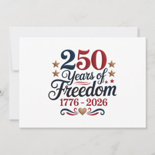 America's 250th Anniversary Thank You Card