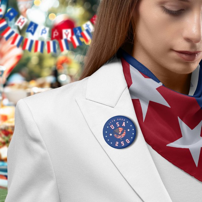 America's 250th Anniversary USA 250 1776 2026 Button (Creator Uploaded)