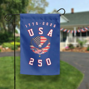 America's 250th Anniversary USA 250 1776 2026 Garden Flag