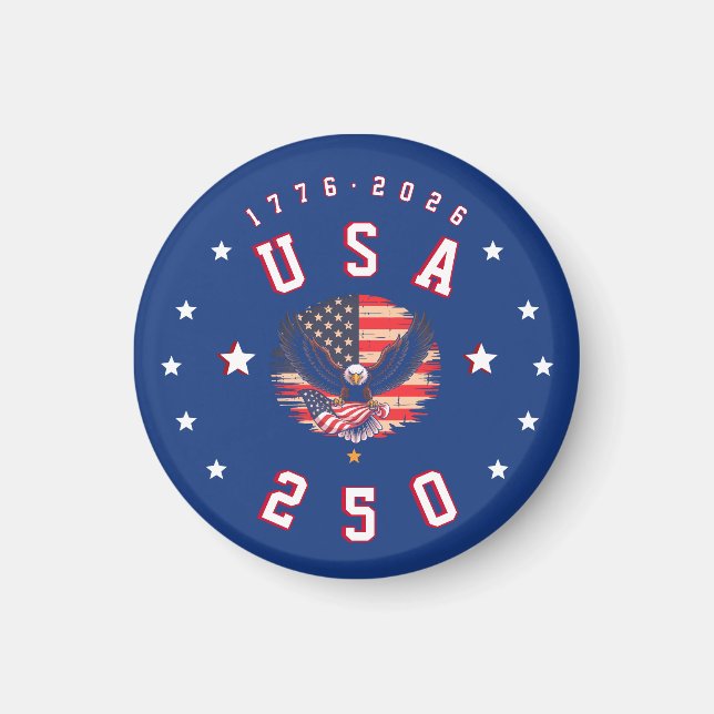 America's 250th Anniversary USA 250 1776 2026 Magnet (Front)