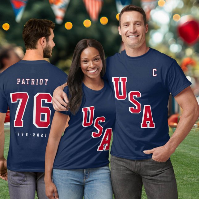 America's 250th Anniversary USA Hockey Jersey T-Shirt (Creator Uploaded)
